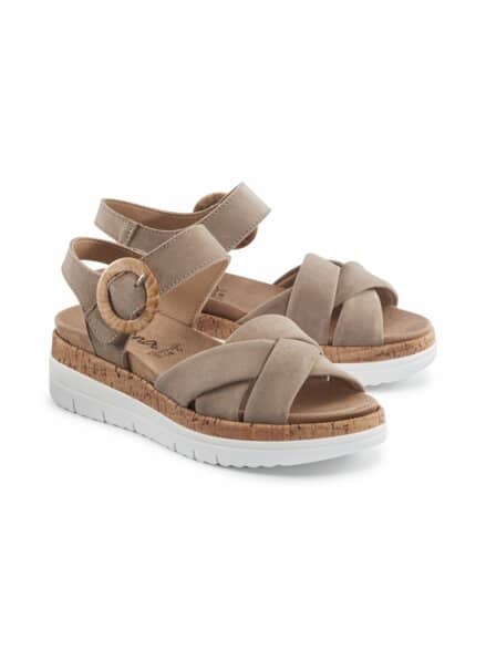 Hallux-Sandale Luftpolster Beige