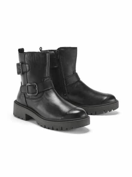 Hallux-Stiefelette Reißverschluss Schwarz