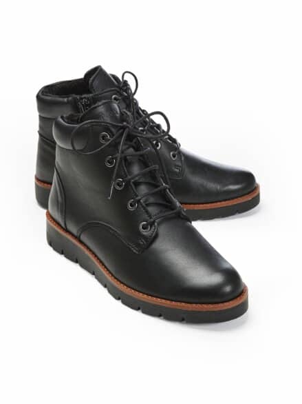 Hallux-Reißverschluss-Bootie Schwarz