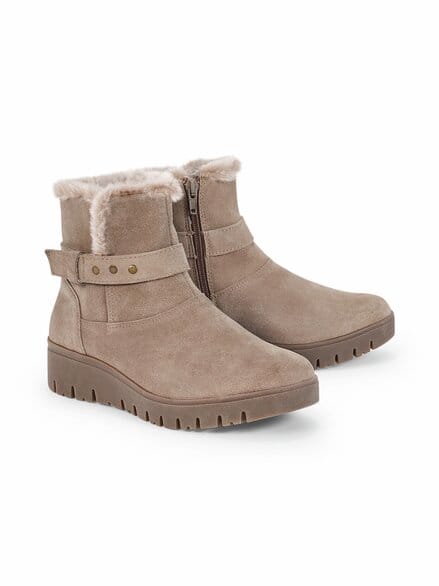 Thermo-Bootie Rutschsicher Beige