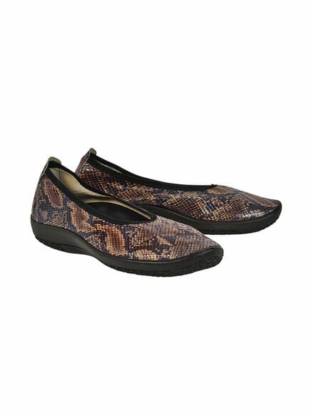 Hallux-Softslipper Animalprint Braun-Schwarz