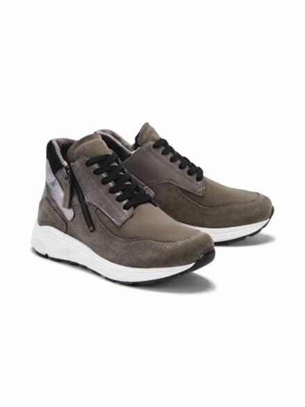 Hallux-Schnürer Stretchkomfort Grau