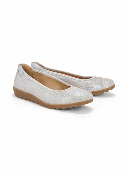 Hallux-Ballerina Flechtglanz Beige Hallux-Ballerina Flechtglanz Beige