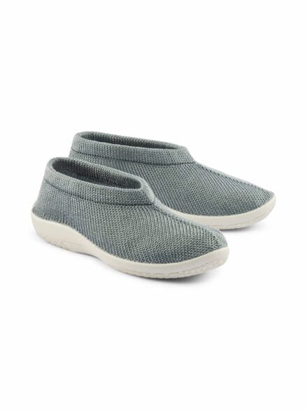 Hallux-Softslipper Strick Grau