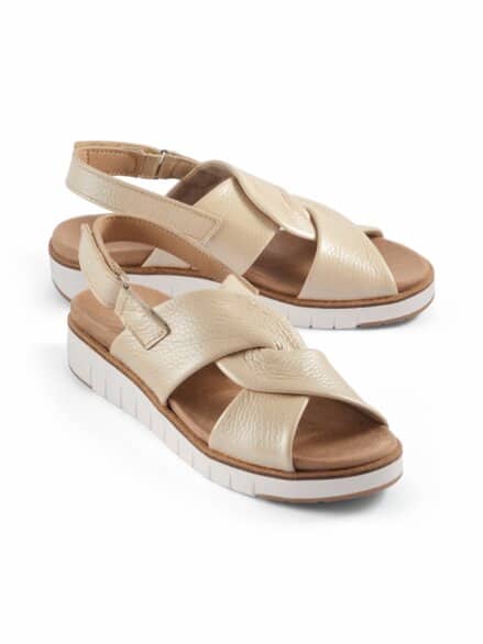 Hallux-Hirschleder Sandale Soft Beige