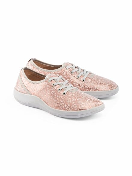 Hallux-Softschnürer Naturform Rosa-Braun Hallux-Softschnürer Naturform Rosa-Braun