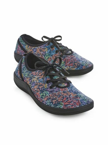 Hallux-Naturform Schnürer Soft Marine gemustert