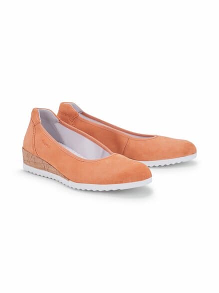 Hallux-Slipper Keilabsatz Apricot
