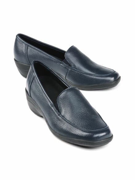 Hirschleder-Slipper Marine