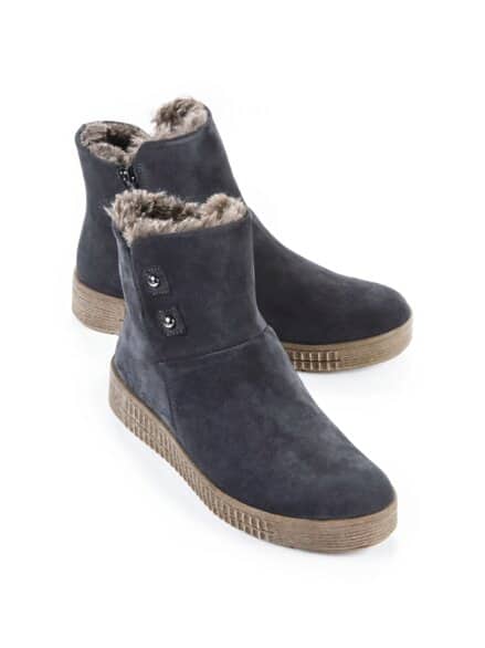 Thermo-Bootie Rutschsicher Marine