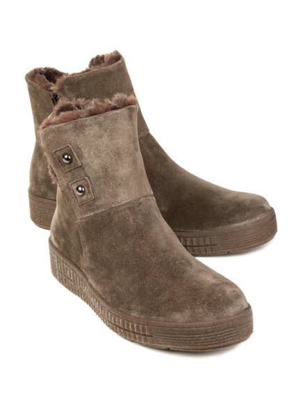 Thermo-Bootie Rutschsicher Taupe