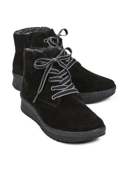 Hallux-Luftpolster-Stiefelette Schwarz