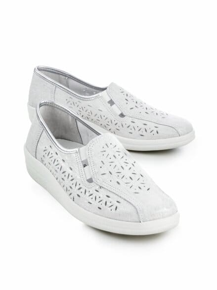 Luftpolster-Bequemslipper Silber metallic Luftpolster-Bequemslipper Silber metallic