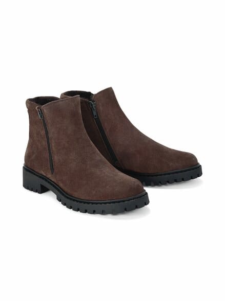 Hallux-Stiefelette Kuschelweich Schokobraun Hallux-Stiefelette Kuschelweich Schokobraun