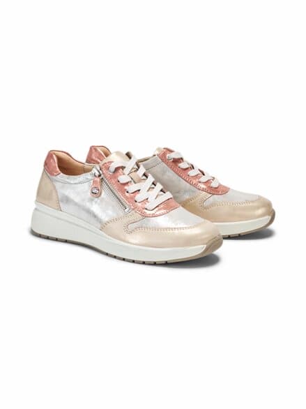 Hallux-Sneaker Reißverschluss Beige