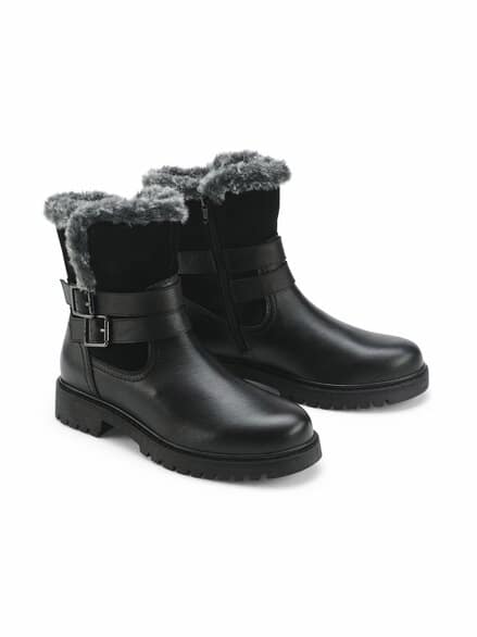 Warmfutter- Stiefelette Soft Schwarz
