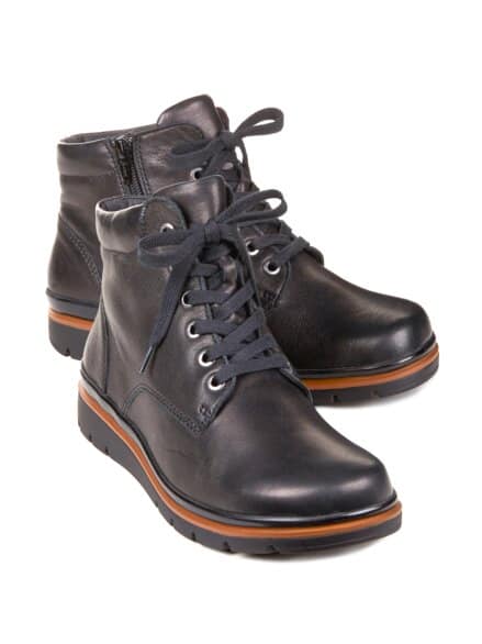 Hallux-Stiefelette Luftpolster Schwarz