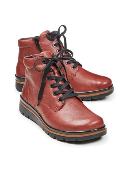 Hallux-Stiefelette Luftpolster Bordeaux