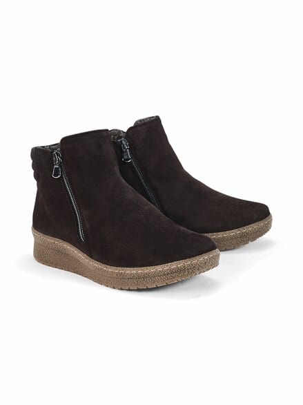 Hallux-Luftpolster-Bootie Braun