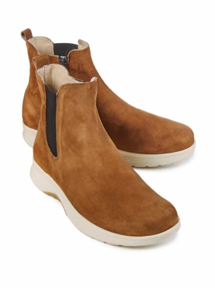 Chelseaboots Soft-Rollsohle Cognac