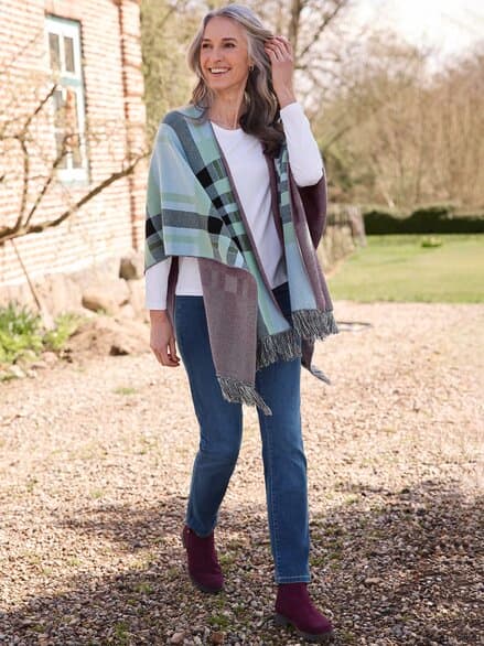Strick Cape Oxford Multicolor