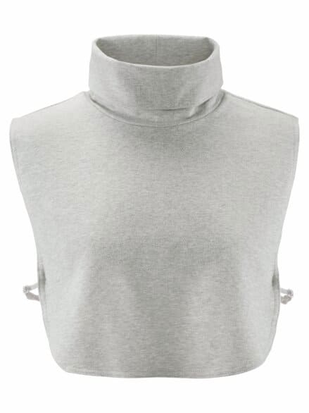 Rollkragen-Einsatz Jersey Grau melange