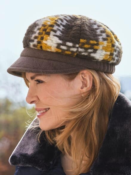 Damen- Wollkappe Camel