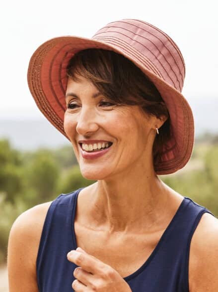 Sommerhut knautschbar Rosa