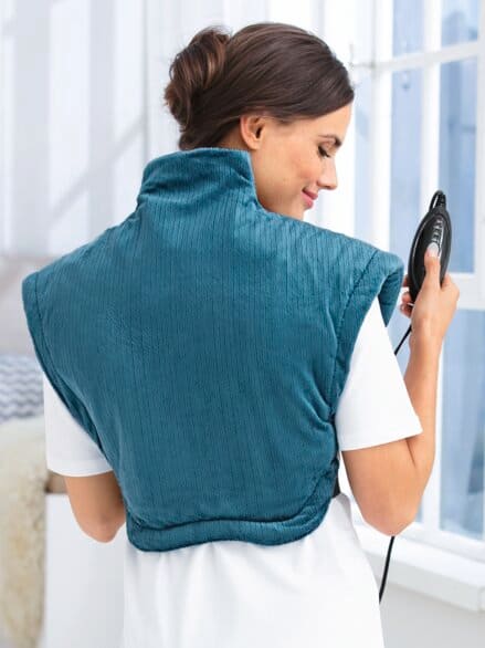 Nacken-Heizkissen Extralang Petrol