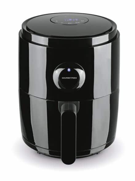 3in1-Heißluftfritteuse Schwarz