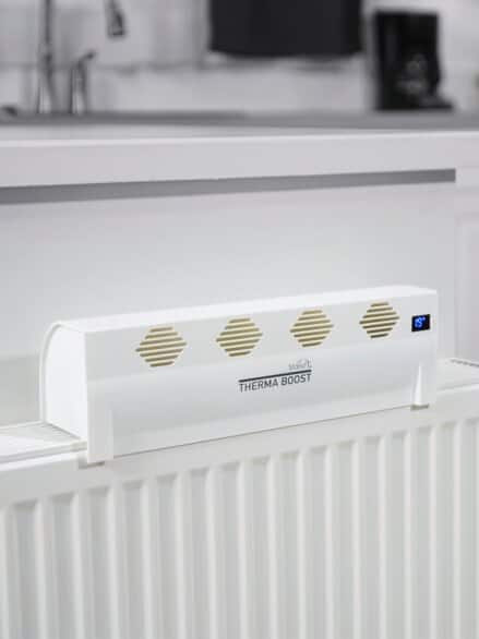 Akku-Heizungsventilator Weiß