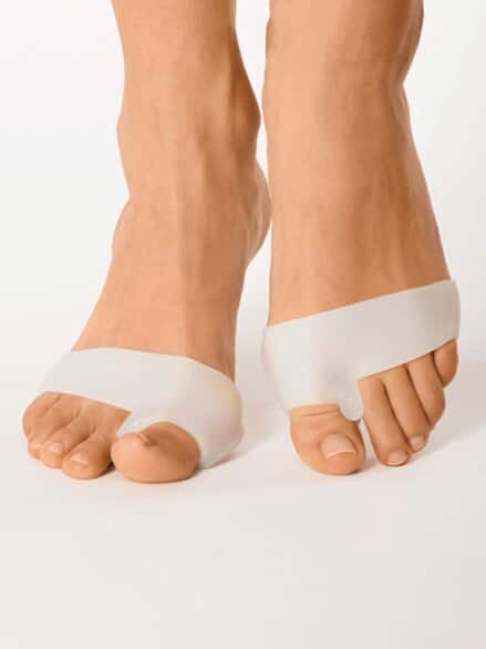 2 in 1-Hallux-Gel-Schutz 1 Paar Weiß