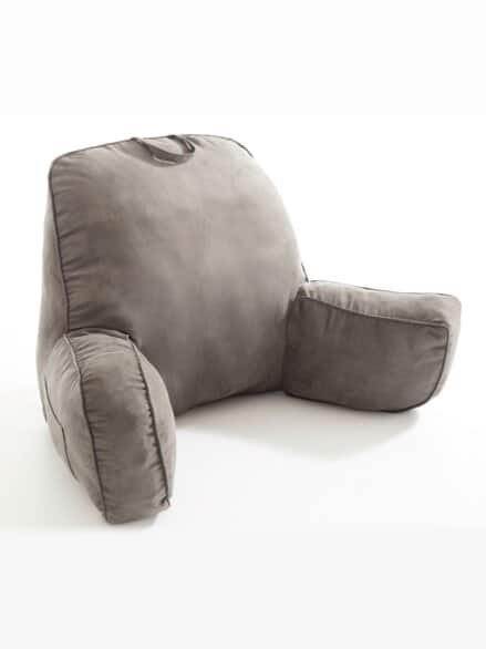 Rückenstützkissen mit Armlehne Grau