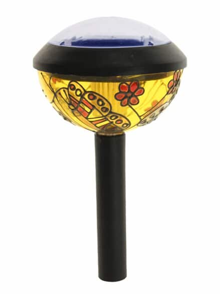 Solarlampe Tiffany 2er Set Schwarz