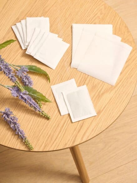 Bambus-Vital-Pflaster Lavendel 10St Weiß