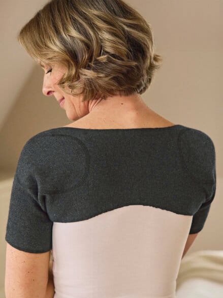 Schulterwärmer Grau