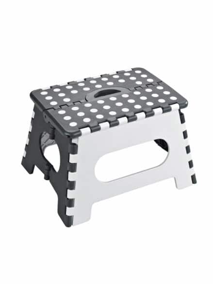 Klapp-Tritthocker Rutschfest Grau