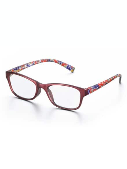 Fertiglesebrille Paisley Bordeaux