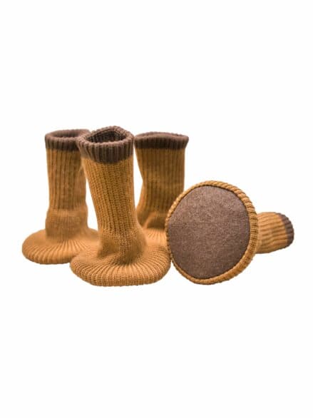 Stuhlbein-Socken 4er Set Braun