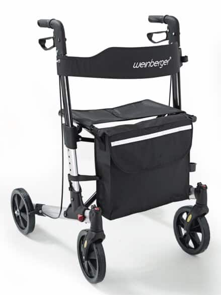 Weinberger Aluminium-Rollator Schwarz