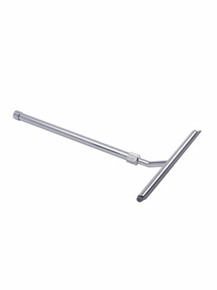 Teleskop-Badezimmerwischer Silber