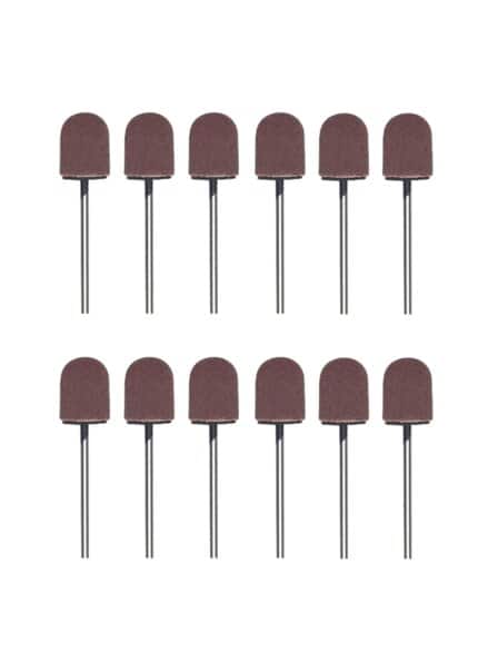 Ersatz-Schleifkappen 12 Stk. Schwarz