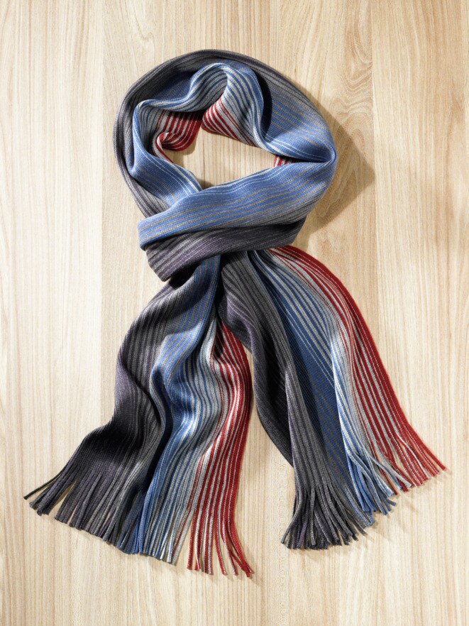 Strickschal Streifen Strickschal Streifen