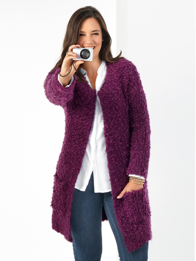 Kuschel-Strickjacke Kuschel-Strickjacke