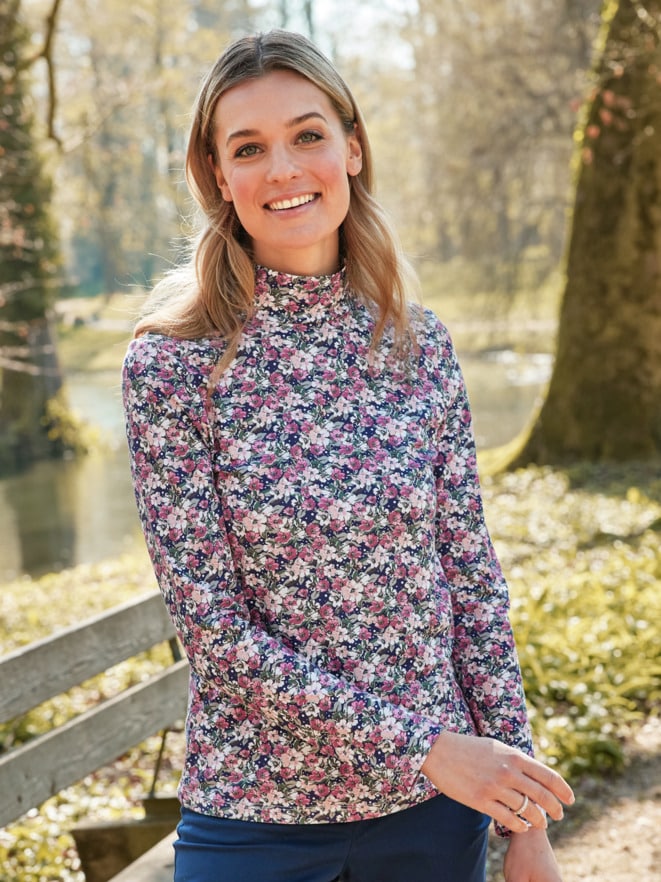 Bio-Baumwoll-Shirt Blütenzauber
