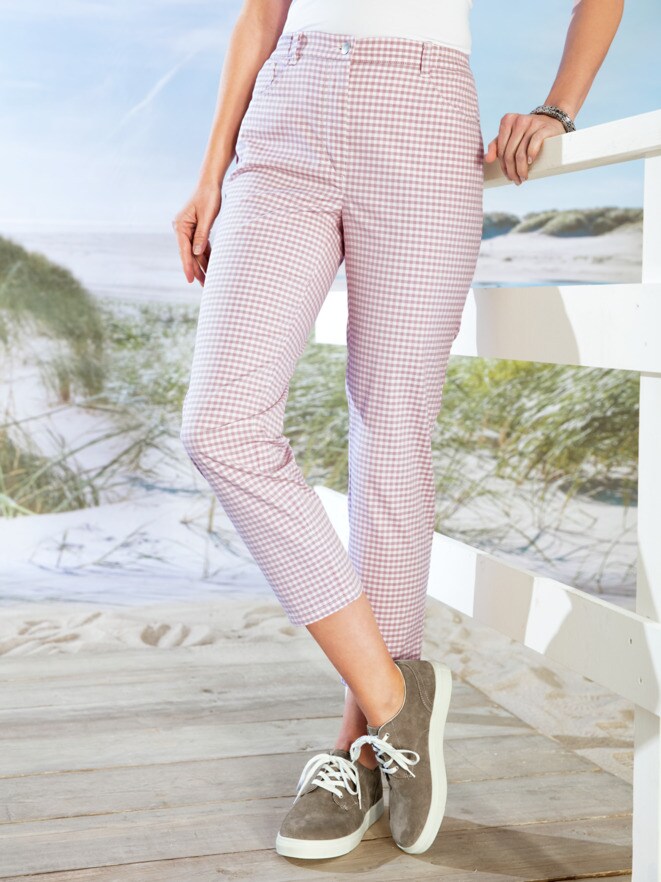 7/8-Komfortbundhose Sommer in Vichy 7/8-Komfortbundhose Sommer in Vichy