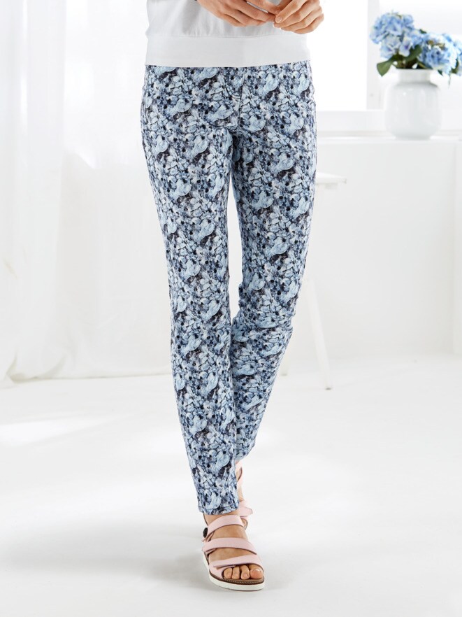 Bequembundhose Blaue Blüte Bequembundhose Blaue Blüte