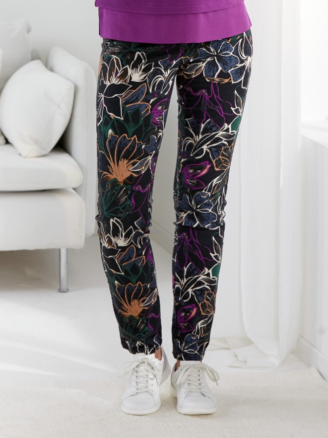 Baumwollhose Superstretch Floral Baumwollhose Superstretch Floral