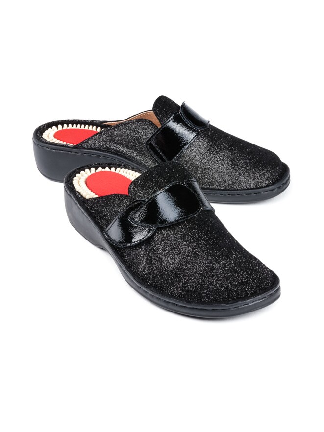 Klett-Pantolette Fußmassage Klett-Pantolette Fußmassage