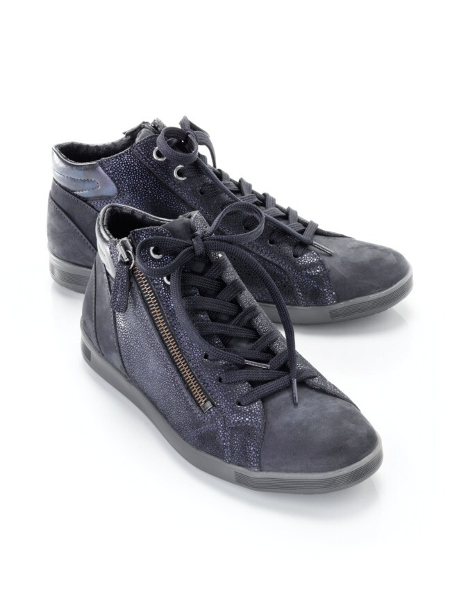 Reißverschluss-Sneaker Shiny high Reißverschluss-Sneaker Shiny high